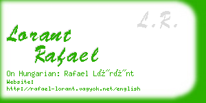 lorant rafael business card